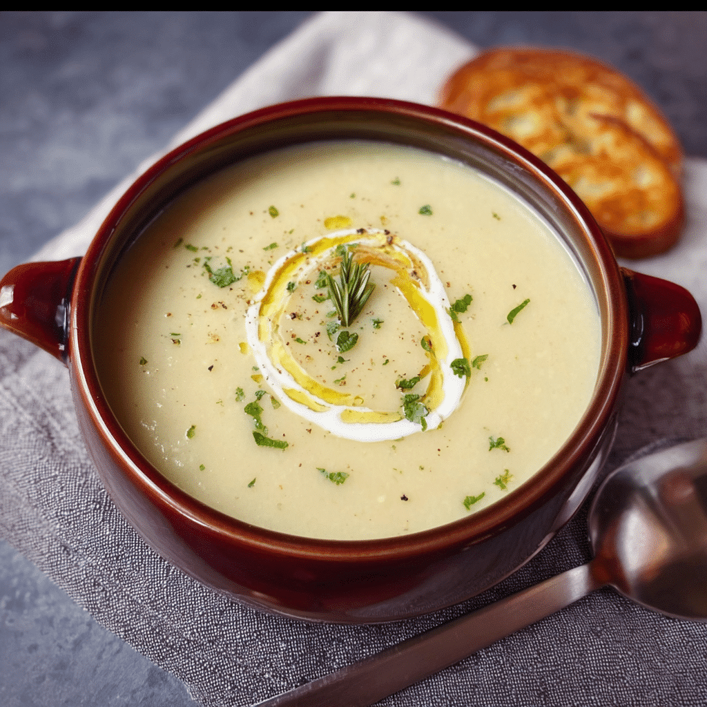 Roasted Garlic Potato Soup