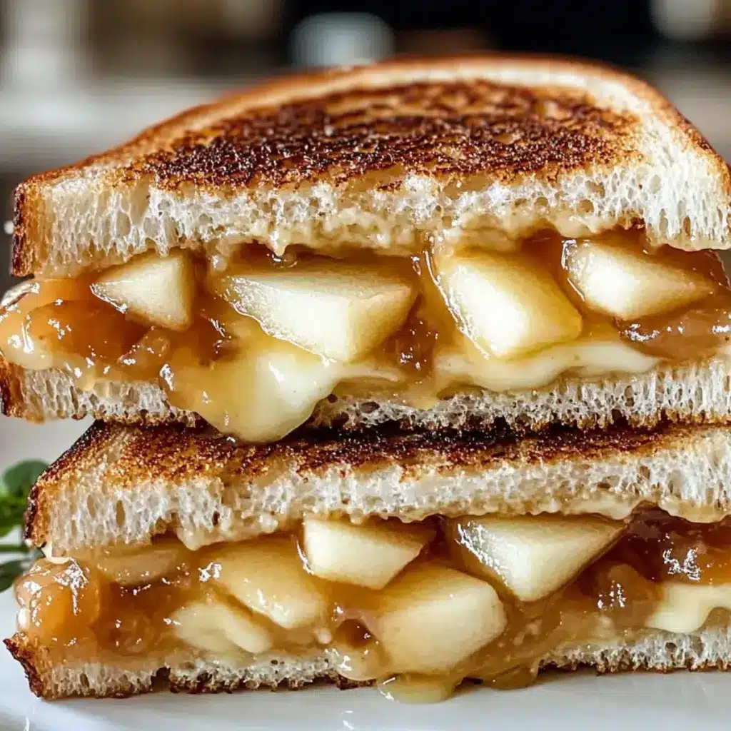 Unwiderstehlicher Apfelbutter Brie Gegrillter Käse für Gemütliche Abende