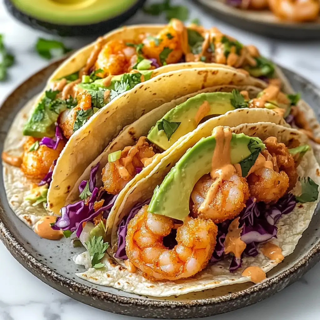 Einfache Luftfritteuse Bang Bang Garnelen Tacos – köstlich!