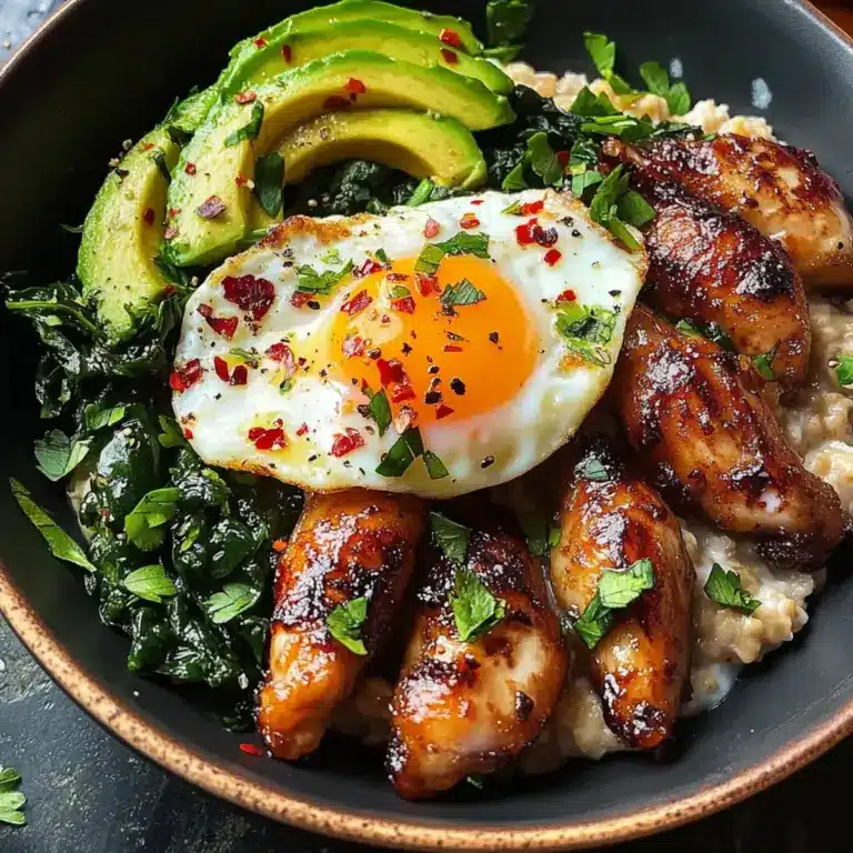 Savory Oatmeal mit Pochiertem Ei – Die perfekte gesunde Bowl