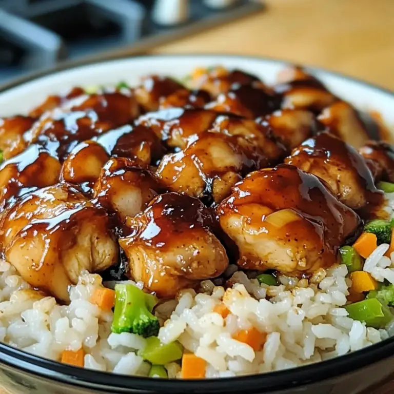 Honig BBQ Hähnchen Reis – Das beste 1-Pfannen Familienabendessen