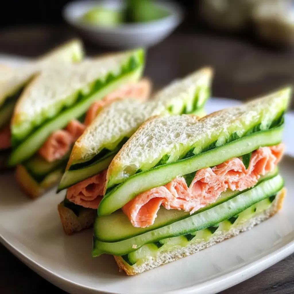 Chic Lachs- und Gurkensandwiches – Perfekt für High Tea