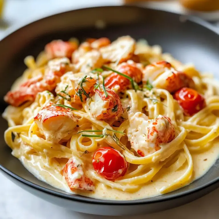 Perfekte Fancy Hummer Pasta mit Sahnesoße für Feinschmecker