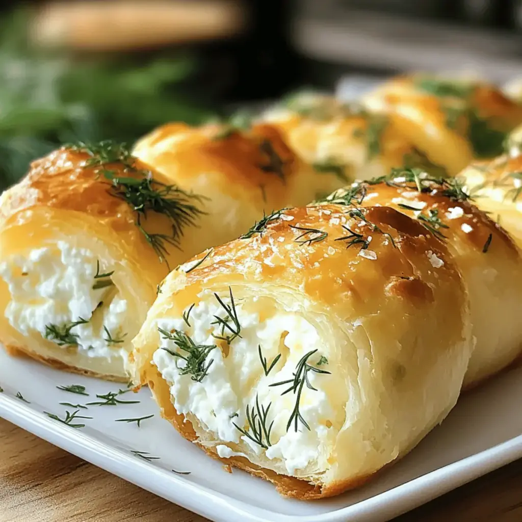 Ofen gebratene Feta-Röllchen Knusprig und Lecker