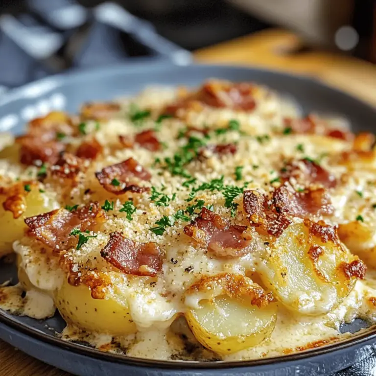 Carbonara Kartoffelauflauf: Einfaches Comfort Food für die Familie