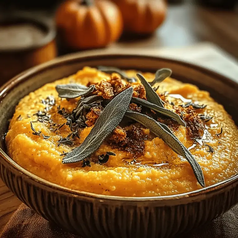 Kürbis-Polenta mit Salbeibutter – ein köstliches Herbstgericht