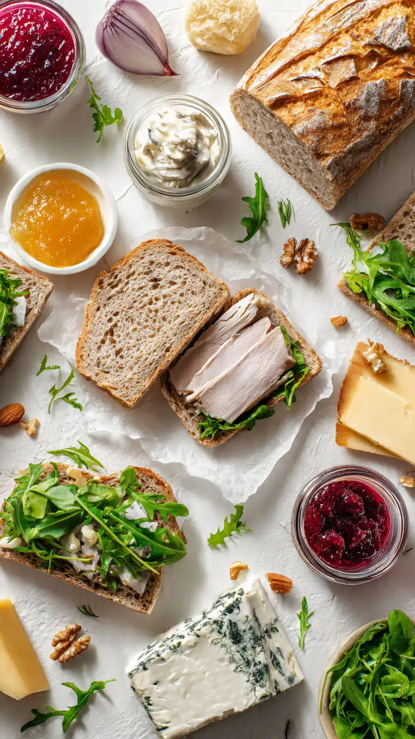 Unwiderstehliche Schmelz-in-deinem-Mund-Aprikosen-Brie-Hühnchen-Sandwiches