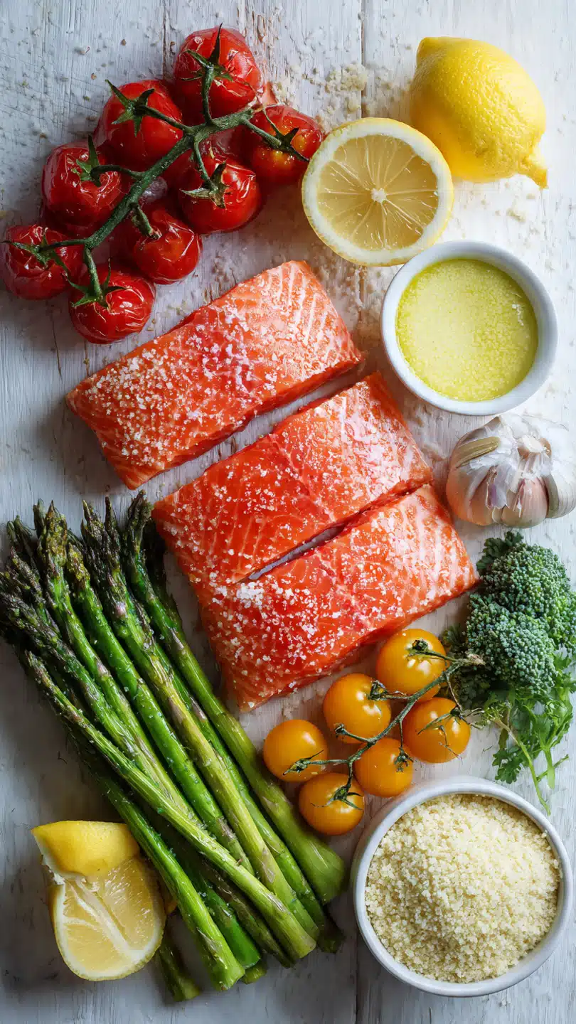 Lachs Spargel und Sun Gold Tomaten Blechpfannen Abendessen – Einfache und leckere Abendmahlzeit 4 Lachs Spargel und Sun Gold Tomaten Blechpfannen Abendessen – Einfache und leckere Abendmahlzeit