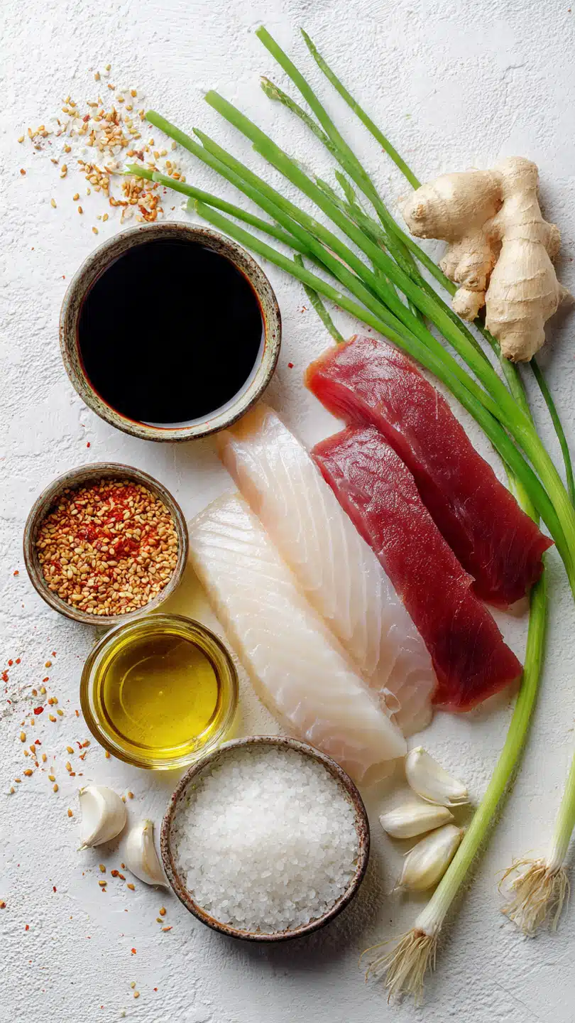 Pochierter Fisch mit Sojasoße: 10-minütiges, köstliches Rezept