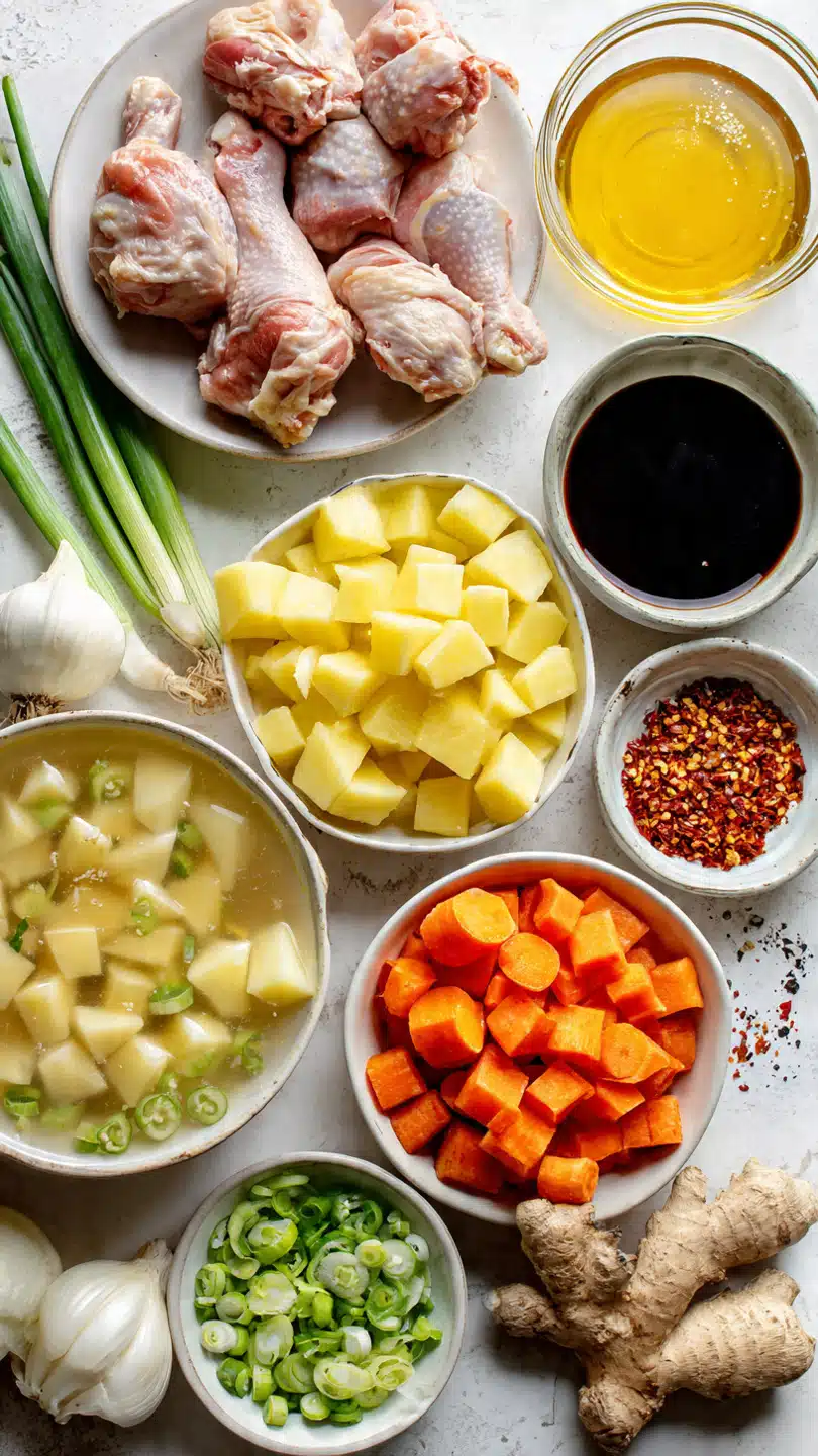 Dakbokkeumtang - Scharfer koreanischer Hühner-Eintopf