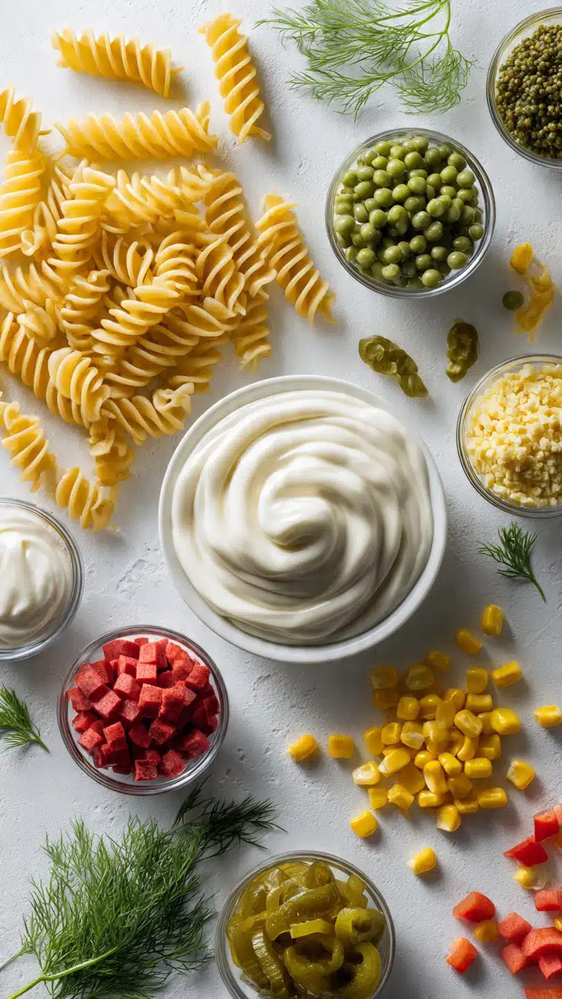 Deutscher Nudelsalat - Perfekt für Sommer BBQs!