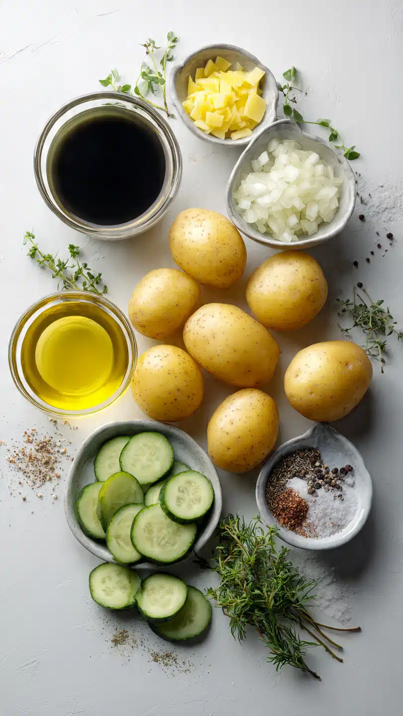 Einfacher Deutsch Gurken Kartoffelsalat – Ein unwiderstehlicher Klassiker