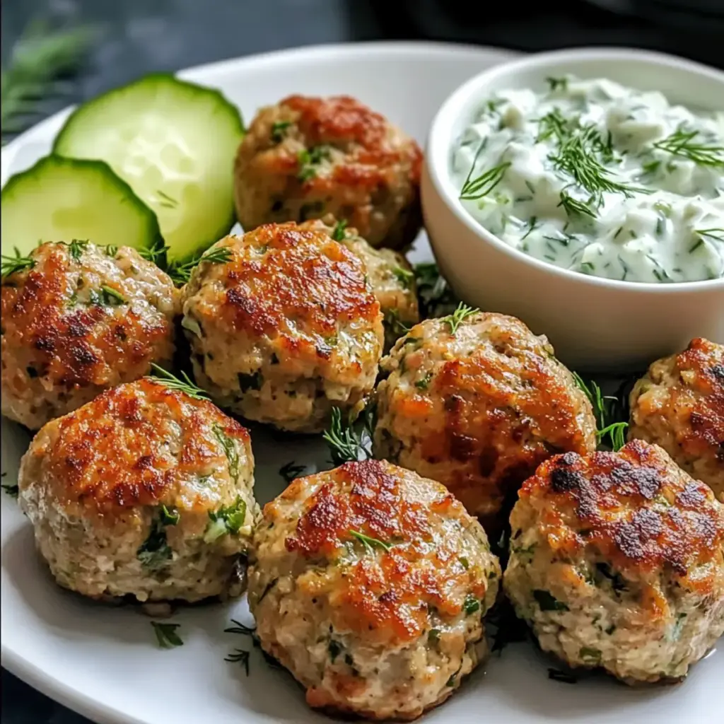 Gesunde griechische Truthahn-Fleischbällchen Rezept – Lecker & Guilt-Free