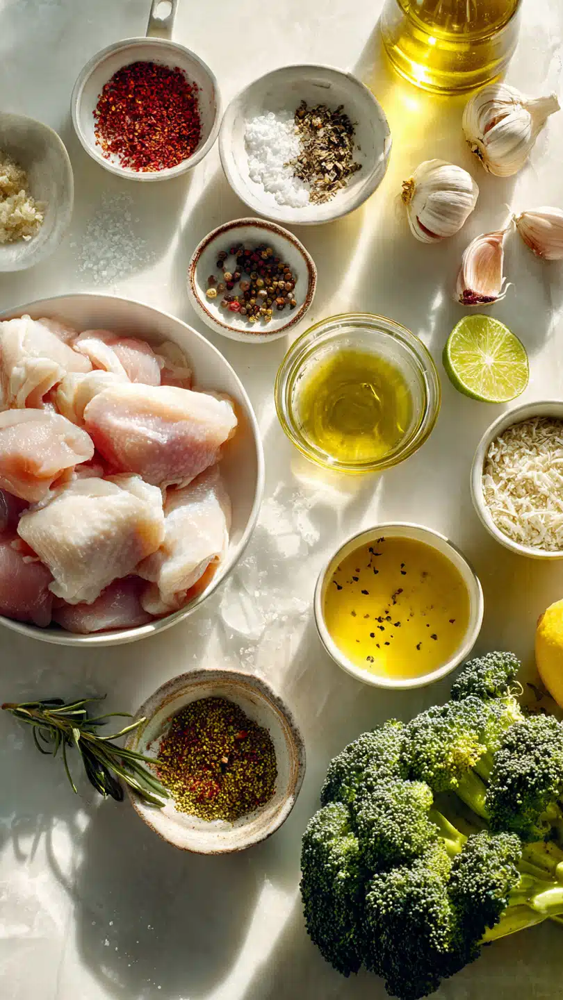 Gegrillte Hähnchen- und Brokkoli-Schalen – Gesund und cremig