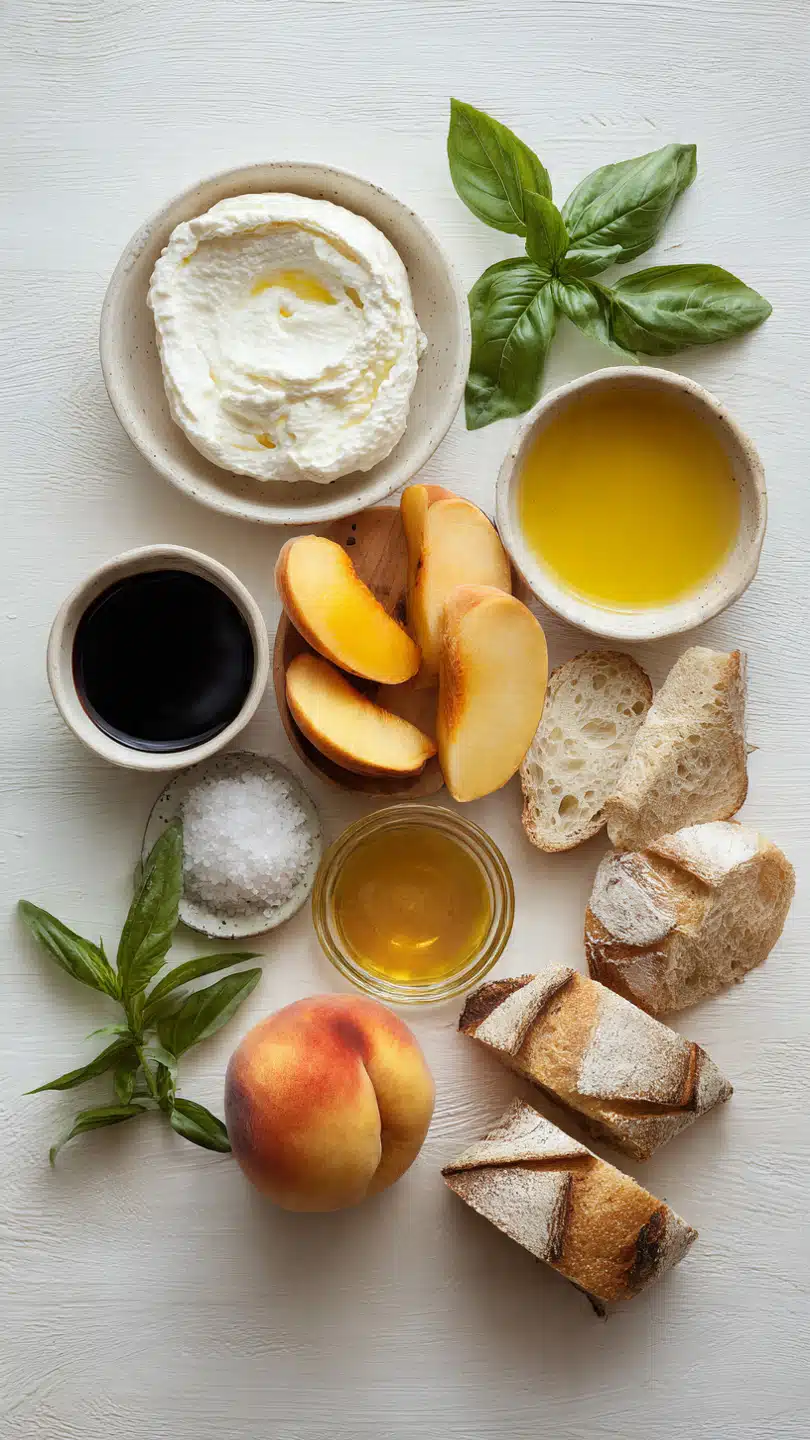 Sonnenverwöhnte Pfirsich-Bruschetta – Ein köstlicher Sommer Snack