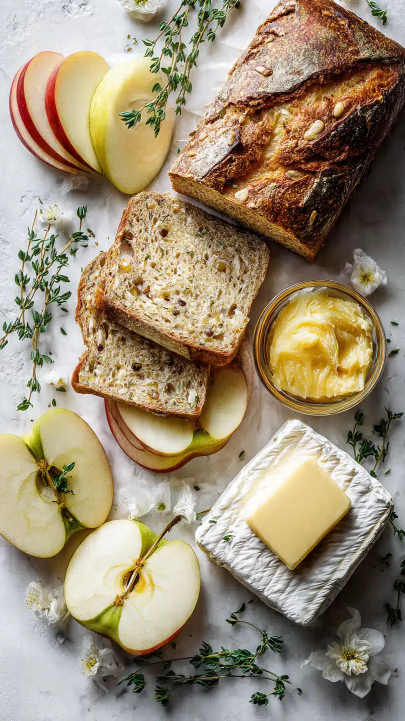 Unwiderstehlicher Apfelbutter Brie Gegrillter Käse für Gemütliche Abende
