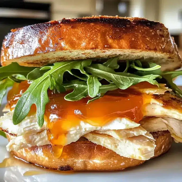 Unwiderstehliche Schmelz-in-deinem-Mund-Aprikosen-Brie-Hühnchen-Sandwiches