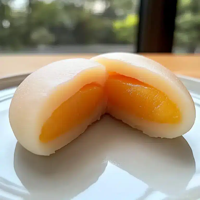 Ganzes Pfirsich-Mochi: Das perfekte glutenfreie Sommerdessert