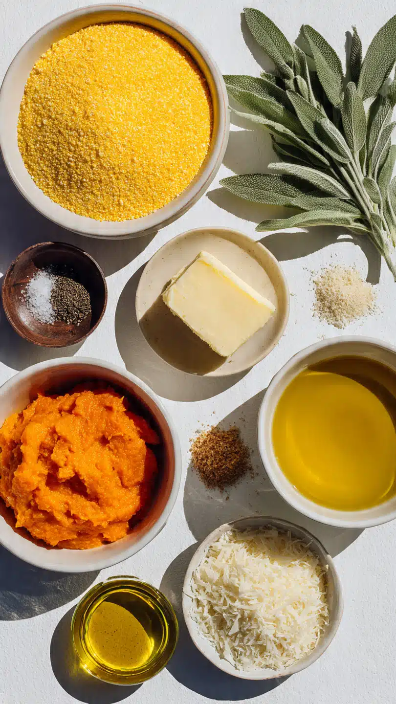 Kürbis-Polenta mit Salbeibutter – ein köstliches Herbstgericht
