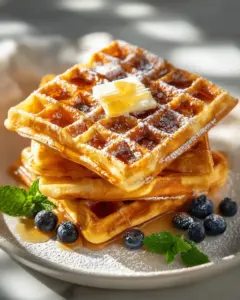 Knusprige Hefewaffeln