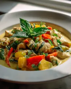 Schnelles Thai Hähnchen Kokos Curry Pfanne – exotisch und lecker