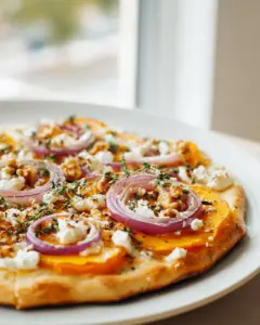 Kürbis Flammkuchen Mit Feta Minuten Rezept