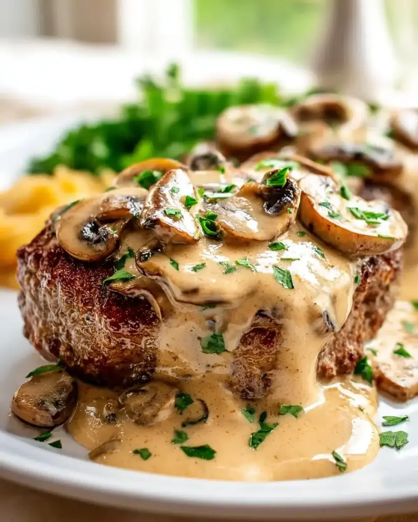 Keto Hacksteak mit Pilzrahmsauce – Lecker & Low-Carb