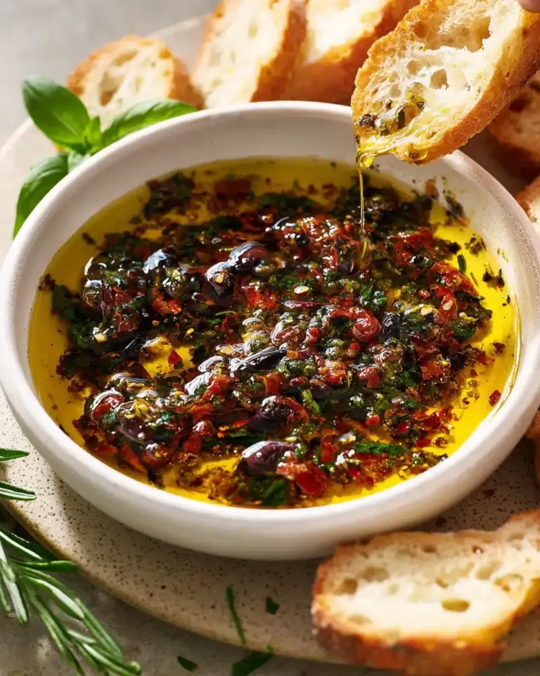 Leckeres Rezept für aromatisches Dip-Öl zum Brot