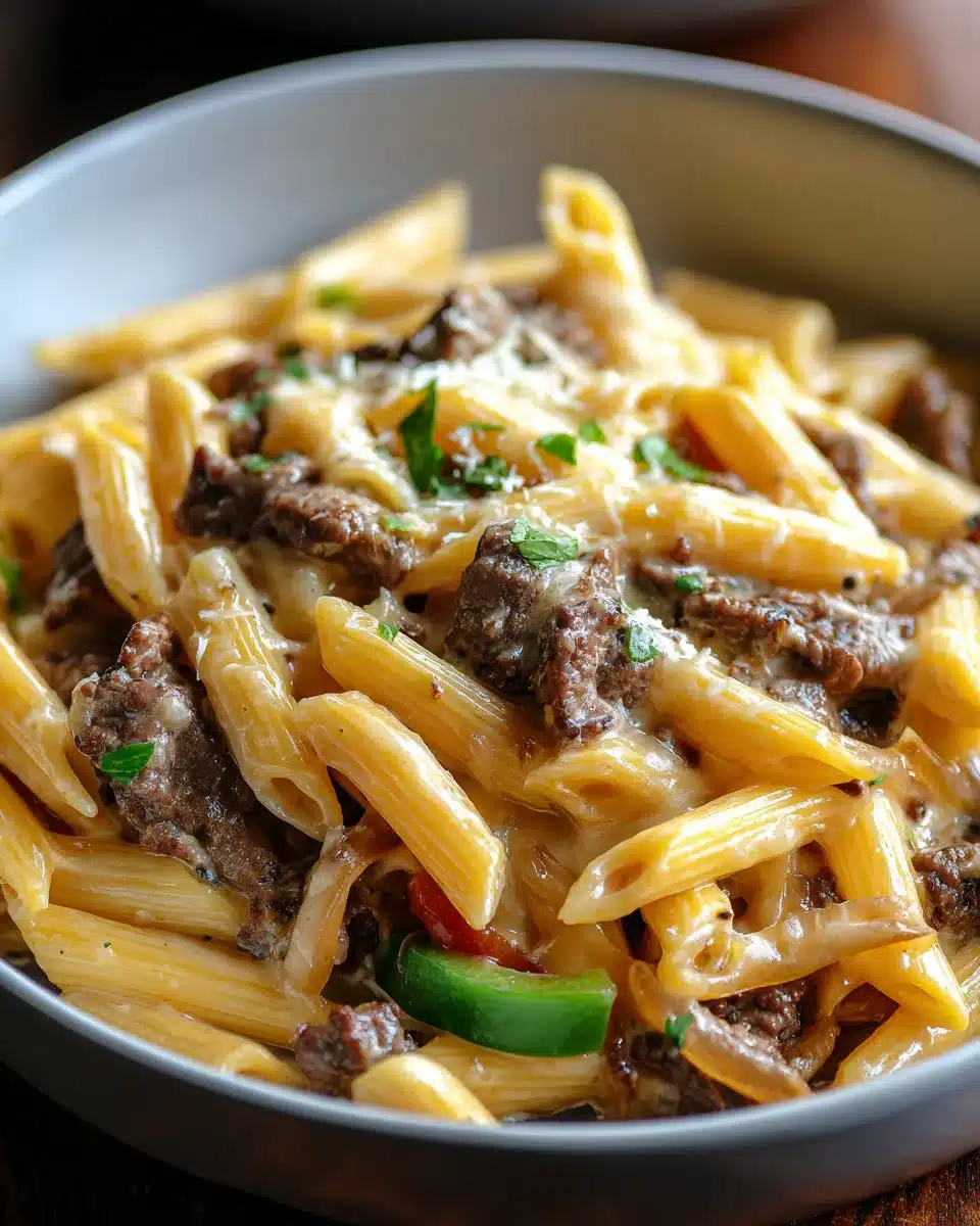 Philly Cheesesteak Pasta: Dein cremiges und herzhaftes Rezept 4 Philly Cheesesteak Pasta: Dein cremiges und herzhaftes Rezept