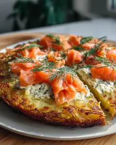 Kartoffelpizza Mit Geraeuchertem Lachs