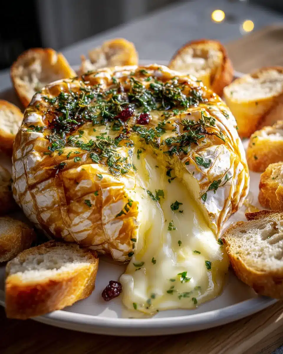 Savory Baked Brie with Garlic & Herbs – A Must-Try Delight! 4 Savory Baked Brie with Garlic & Herbs – A Must-Try Delight!
