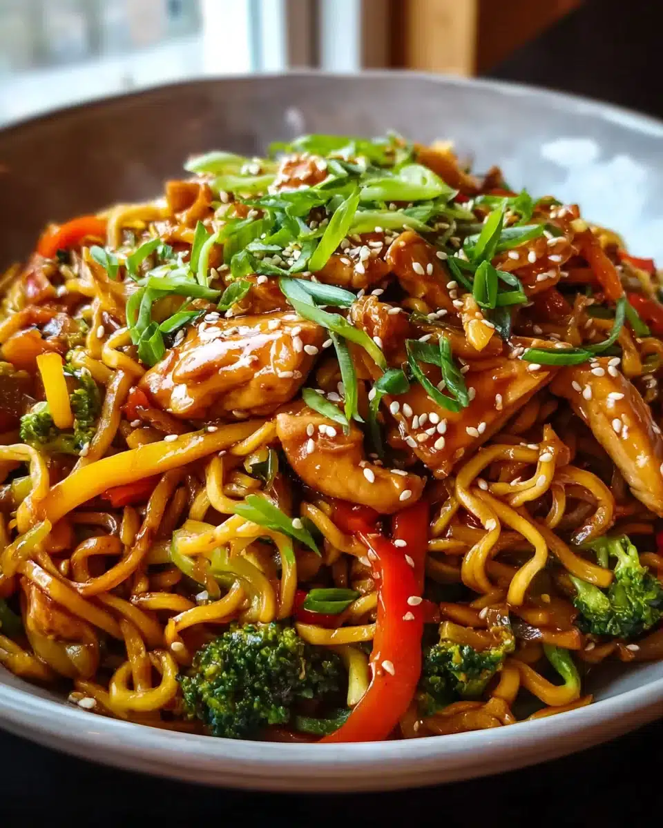 Schnelle aromatische Hähnchen Teriyaki Nudeln Rezept 4 Schnelle aromatische Hähnchen Teriyaki Nudeln Rezept