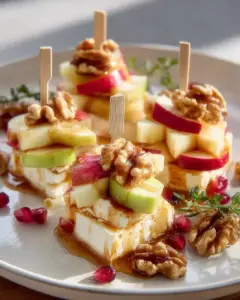 Apfel-Camembert-Spieße mit Walnüssen: Ein Leckerer Snack für Jede Gelegenheit!