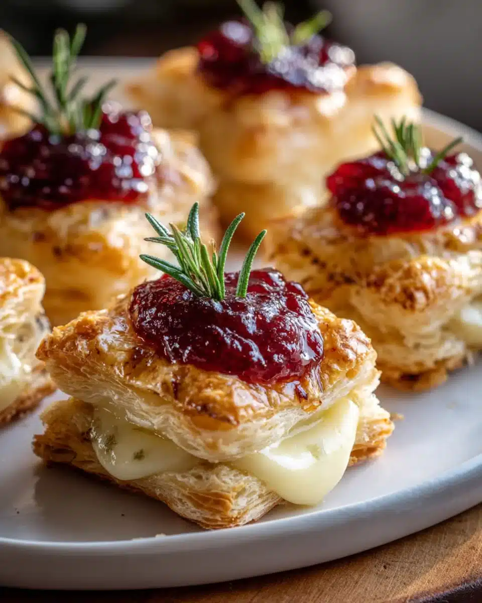 Herzhafte Camembert Blätterteig-Häppchen - Einfach und Lecker! 4 Herzhafte Camembert Blätterteig-Häppchen - Einfach und Lecker!