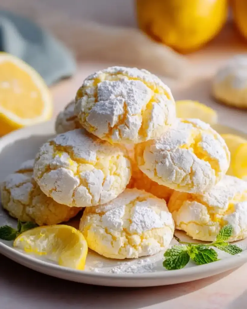 Zitronen Crinkle Kekse – Das perfekte Rezept für saftige Kekse!