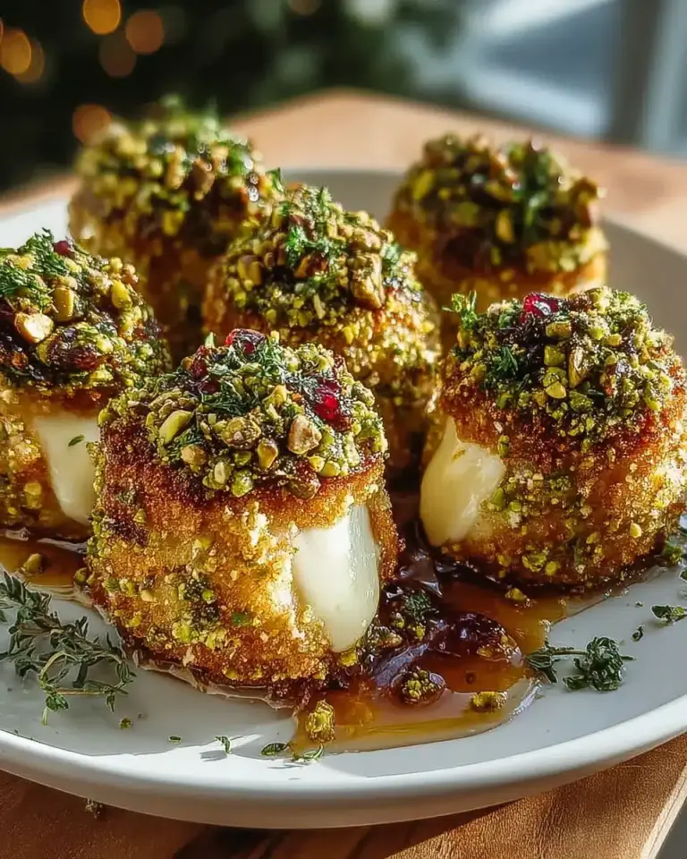 Herzhafte Brie-Häppchen mit Pistazienkruste – ein Genuss für Feinschmecker