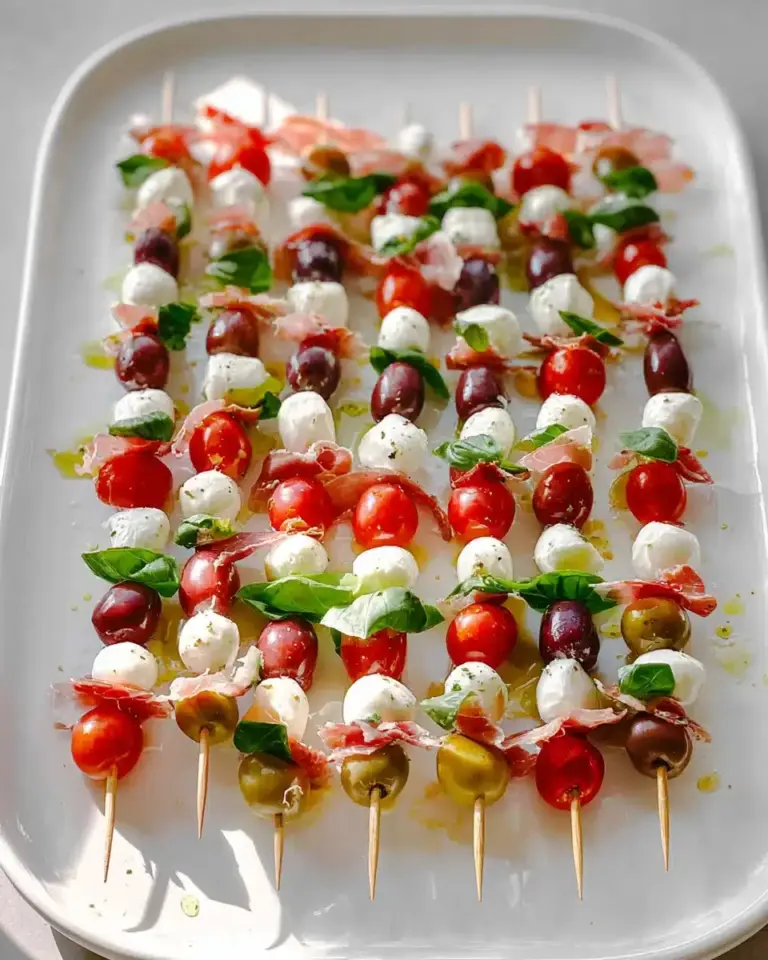 Mini-Caprese-Salatspieße – Die perfekte Sommervorspeise