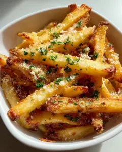 Knusprige Knoblauch-Parmesan-Pommes – Ihr neuer Lieblingssnack