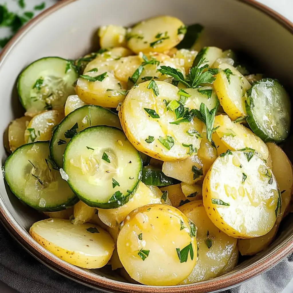 Einfacher Deutsch Gurken Kartoffelsalat – Ein unwiderstehlicher Klassiker