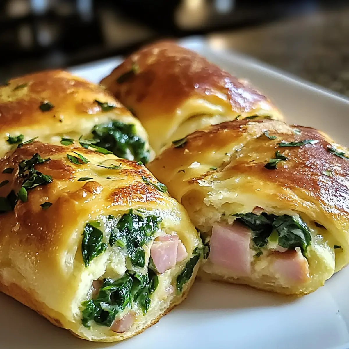 Spinat Schinken Frühstücksrollen: Ein einfaches, köstliches Rezept