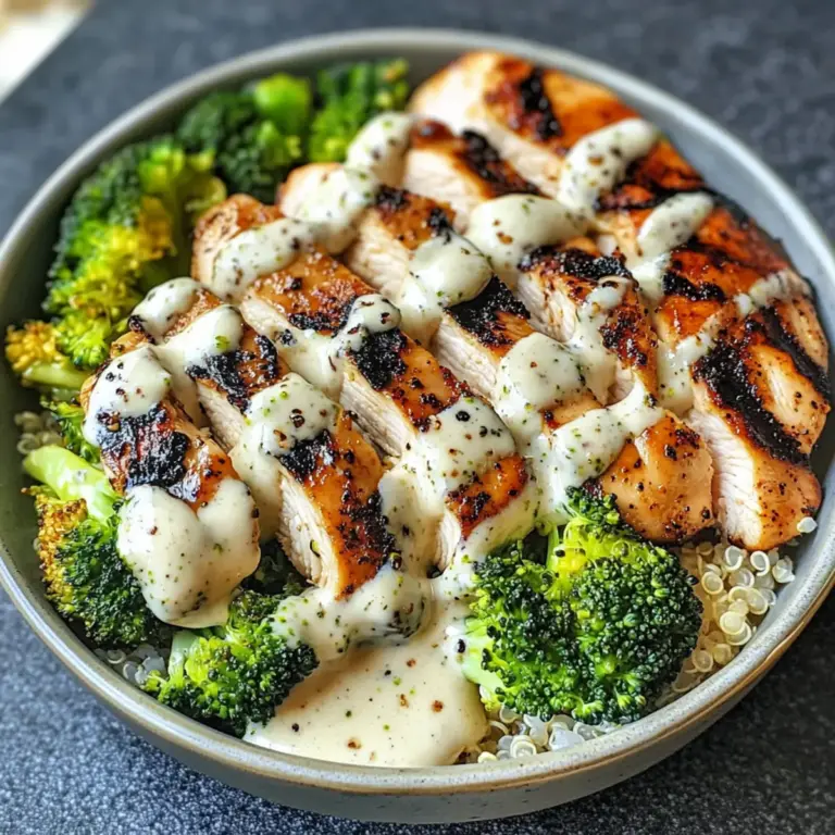 Gegrillte Hähnchen- und Brokkoli-Schalen – Gesund und cremig