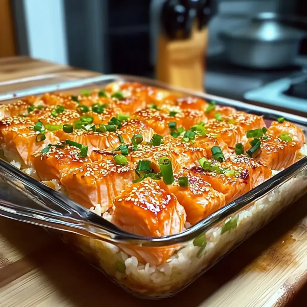 Mundwässriger Lachs Sushi Auflauf – Komfort Essen Einfach