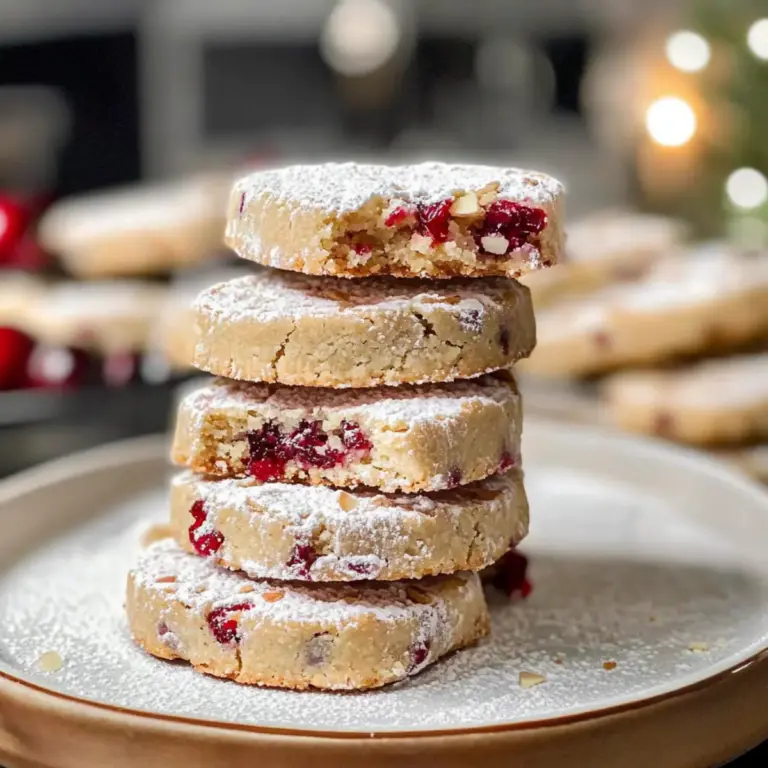 Cranberry Mandel Butterkekse: Einfache und köstliche Festtagsfreude