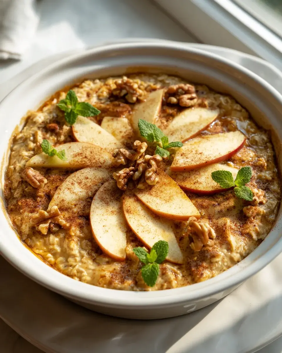 Apfelkuchen Haferflocken Auflauf
