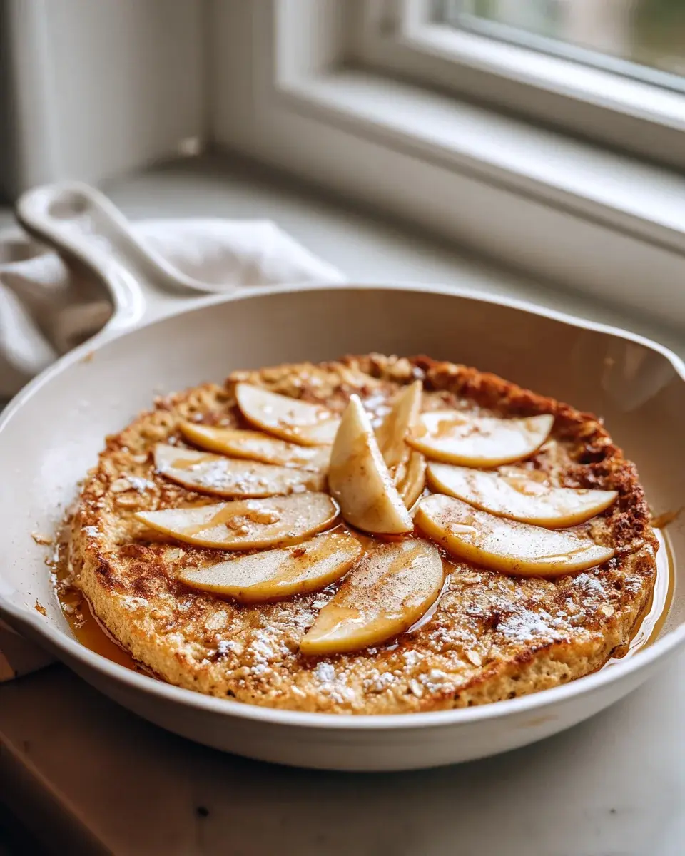 Apple Oatmeal Skillet Pancake
