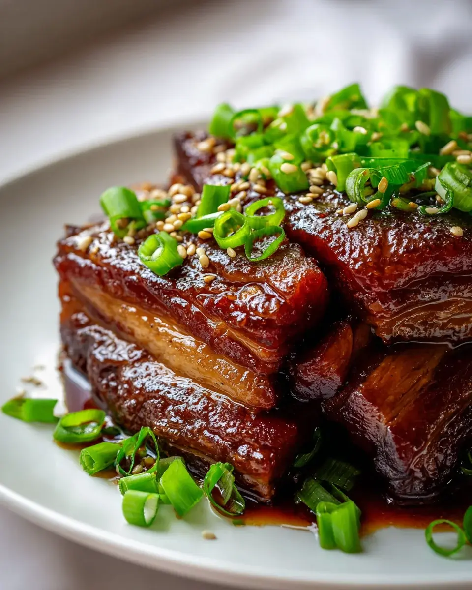 Asian Style Soy Garlic Beef Belly