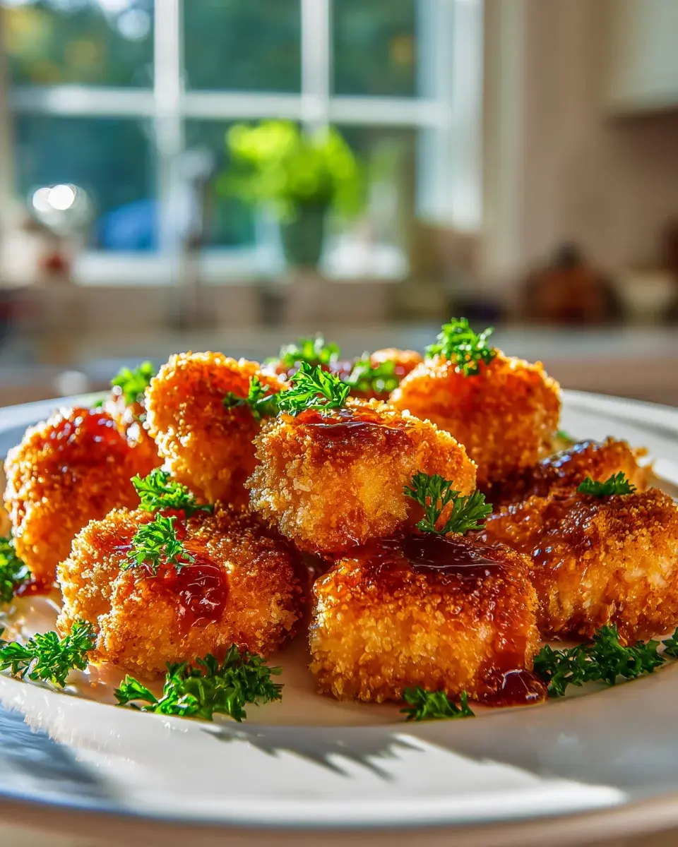 Baked Honey BBQ Chicken Bites