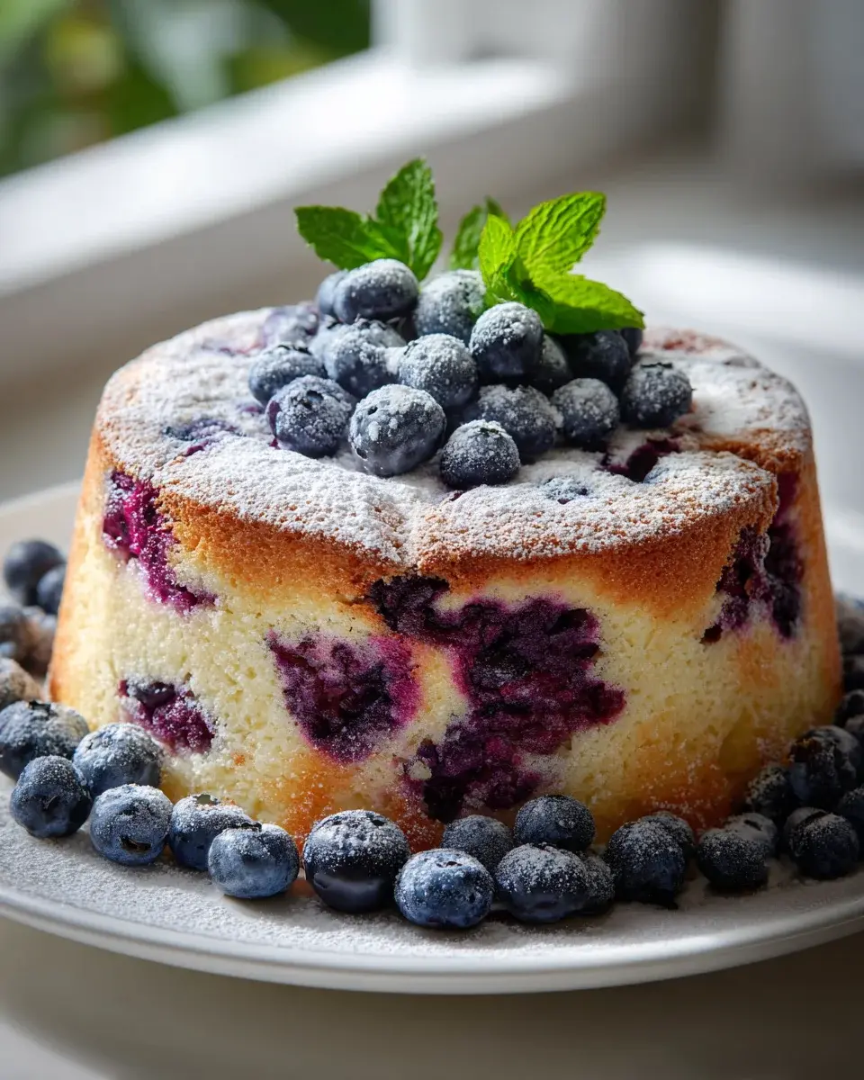 Blueberry Quark Yogurt Cakes