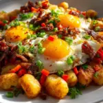 Breakfast Gnocchi Hash With Eggs Beef Bacon