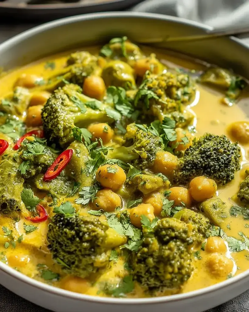 Brokkoli Kichererbsen Curry: Gesund, schnell & vegan genießen